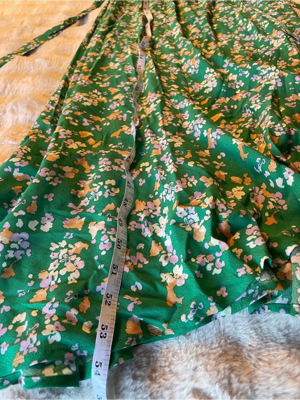 Audrey 3+1 Green Floral Wrap Maxi Dress - Picture 8 of 16